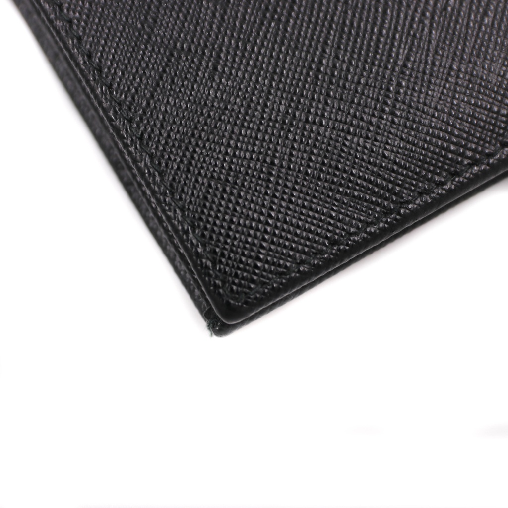 Prada Saffiano Long Folded Wallet Black