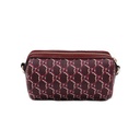 Gucci GG Shadow Canvas Leather Cosmetic Bag Burgundy 796231