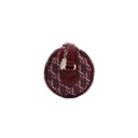 Gucci GG Shadow Canvas Leather Cosmetic Bag Burgundy 796231