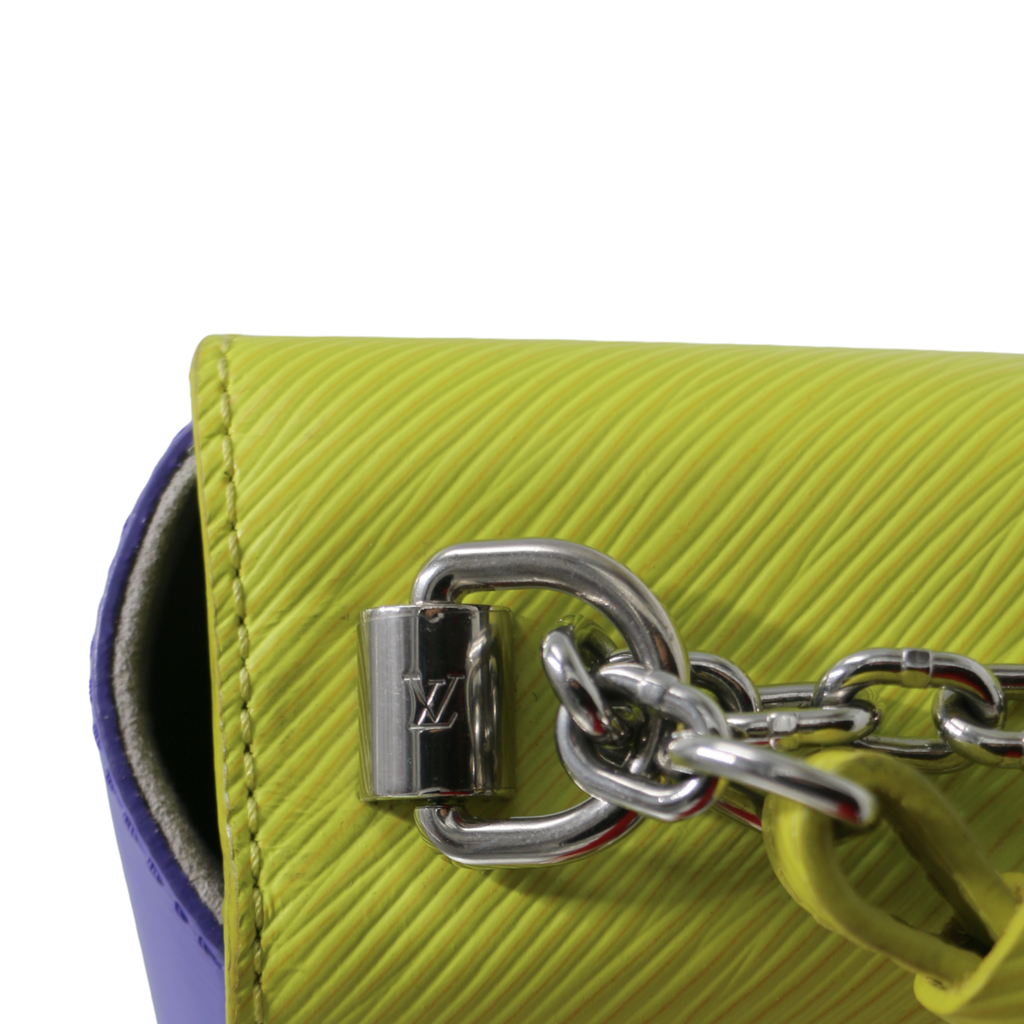 Louis Vuitton Epi Twist MM Yellow and Silver