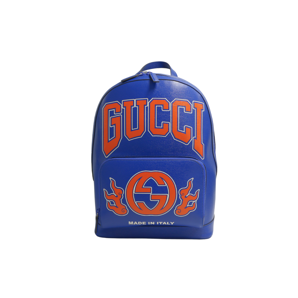 Gucci Medium Backpack With Interlocking G Blue 704017