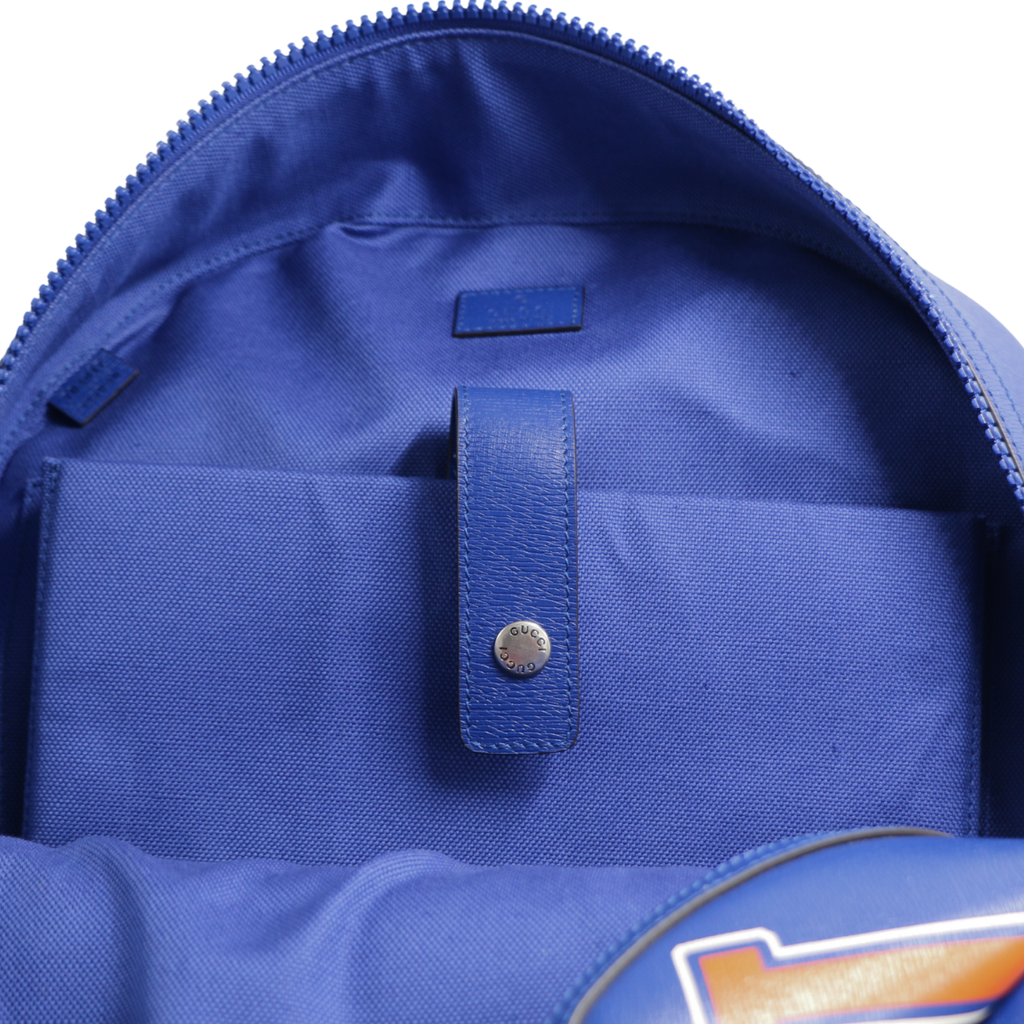 Gucci Medium Backpack With Interlocking G Blue 704017