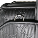 Gucci Jumbo GG Embossed Calfskin Medium Briefcase Black 725165
