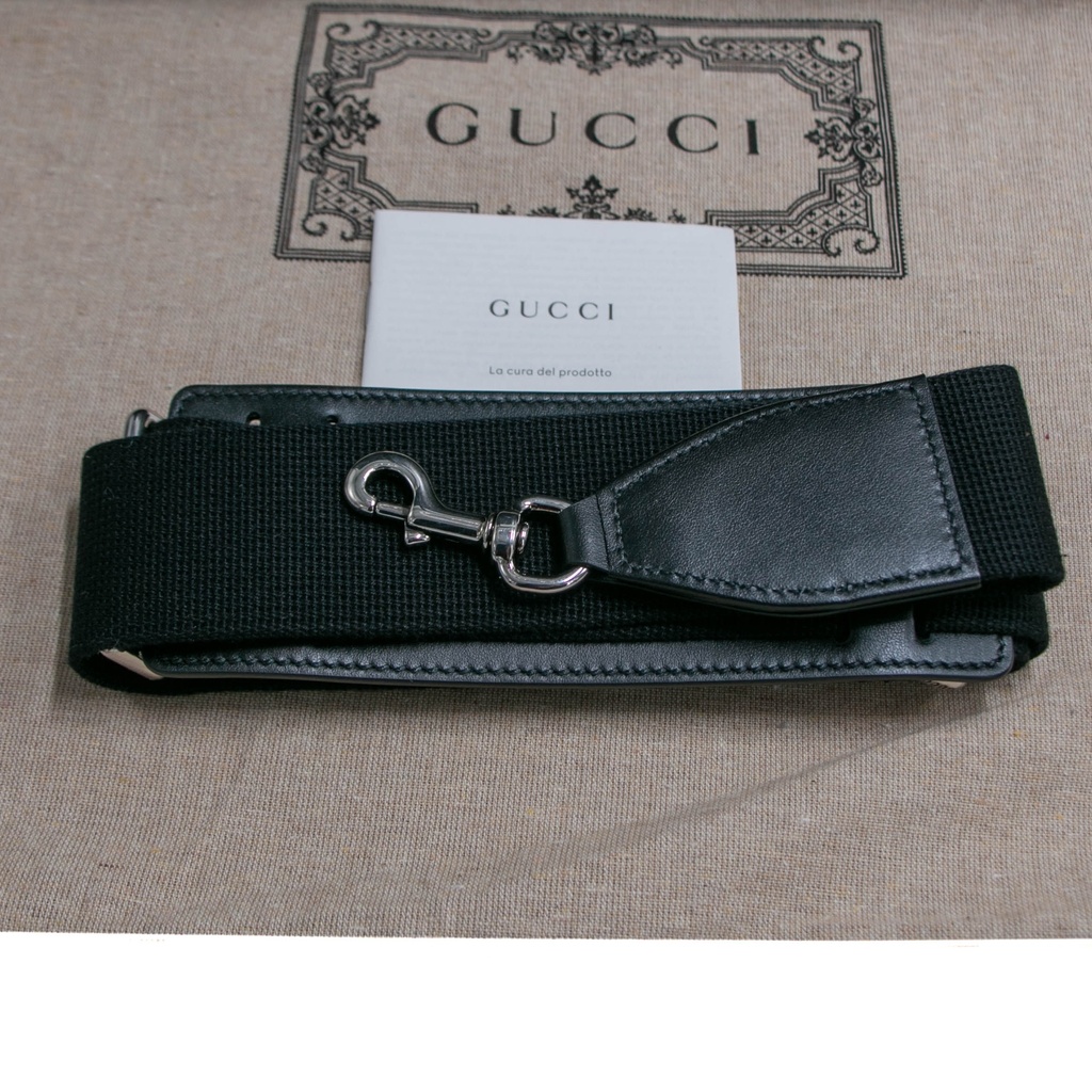 Gucci Jumbo GG Embossed Calfskin Medium Briefcase Black 725165