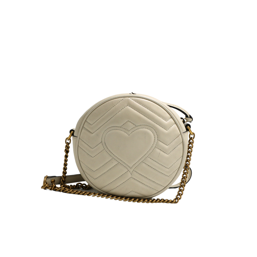 Gucci Mini Marmont Matelasse Round Shoulder Bag