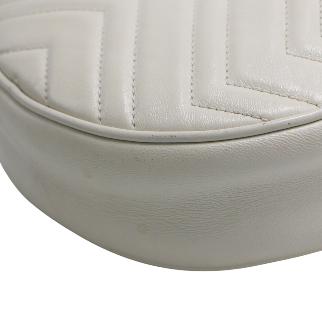 Gucci Mini Marmont Matelasse Round Shoulder Bag