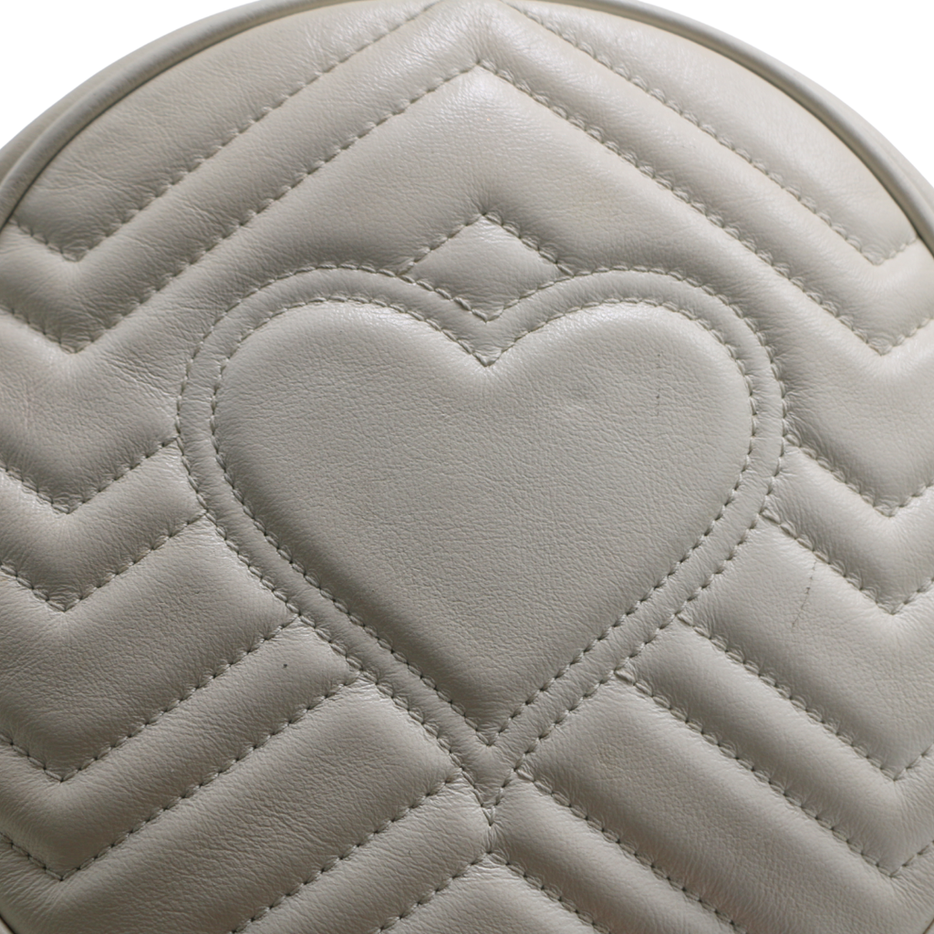 Gucci Mini Marmont Matelasse Round Shoulder Bag