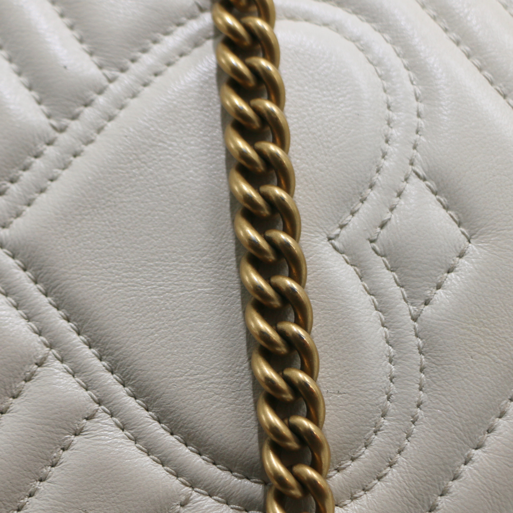 Gucci Mini Marmont Matelasse Round Shoulder Bag