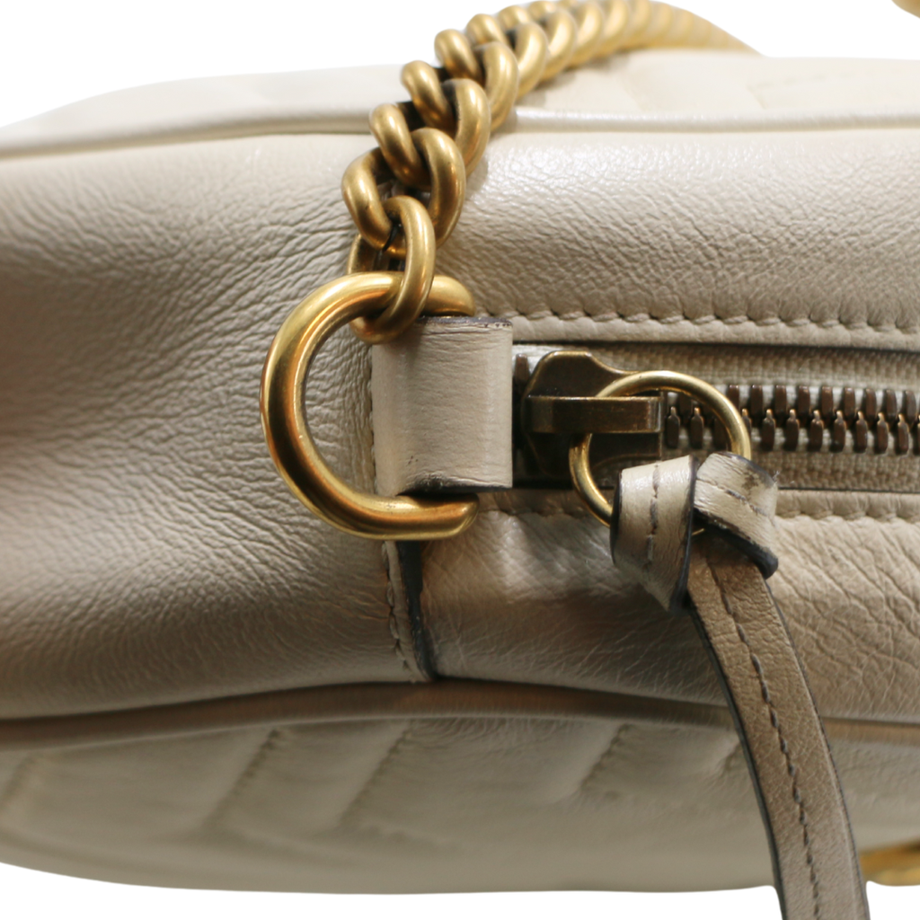 Gucci Mini Marmont Matelasse Round Shoulder Bag