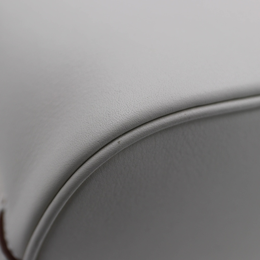 Prada Buckle Small Leather Handbag With Double Belt White