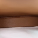 Prada Buckle Small Leather Handbag With Double Belt White