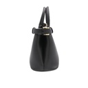 Prada Buckle Small Leather Handbag With Double Belt Black