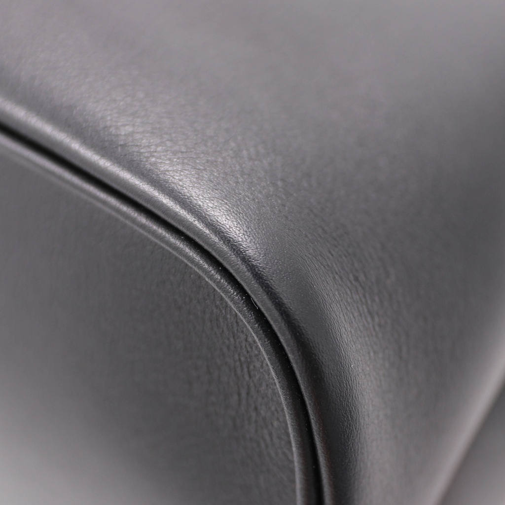 Prada Buckle Small Leather Handbag With Double Belt Black