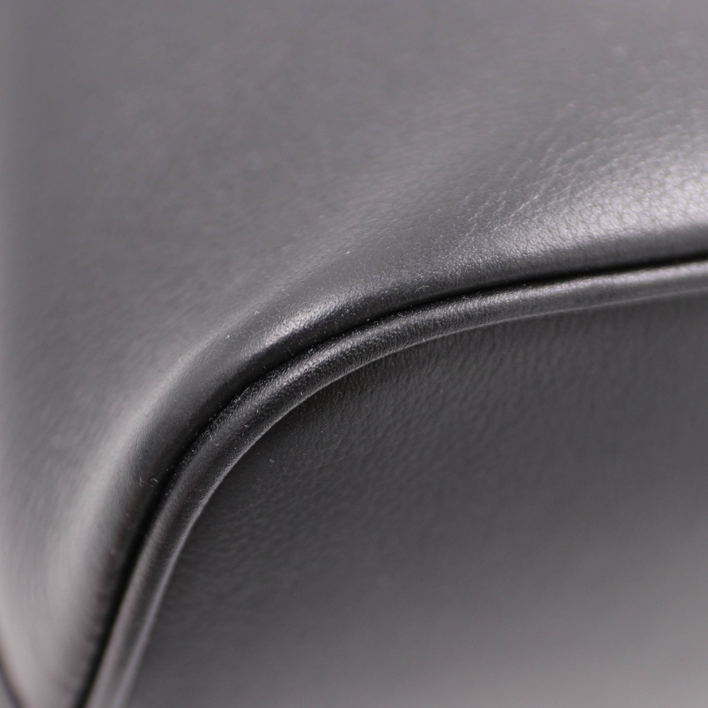 Prada Buckle Small Leather Handbag With Double Belt Black