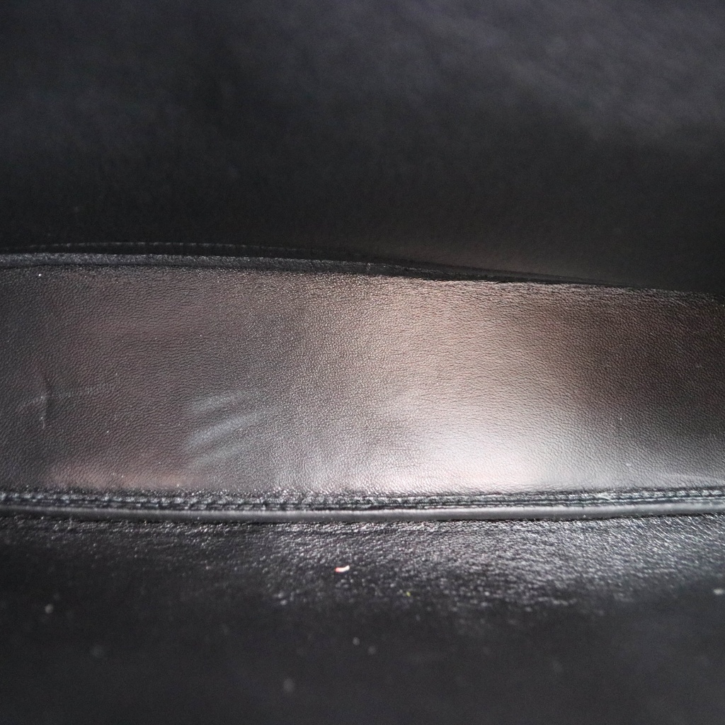 Prada Buckle Small Leather Handbag With Double Belt Black