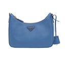 Prada Enameled Metal Triangle Re-Edition Blue 2005