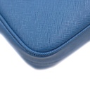 Prada Enameled Metal Triangle Re-Edition Blue 2005