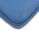 Prada Enameled Metal Triangle Re-Edition Blue 2005