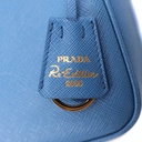 Prada Enameled Metal Triangle Re-Edition Blue 2005