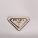 Prada Aimee Medium Leather Shoulder Bag in Natural