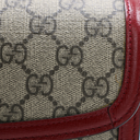 Gucci GG Supreme Horsebit 1955 PVC & Leather Shoulder Bag 602204