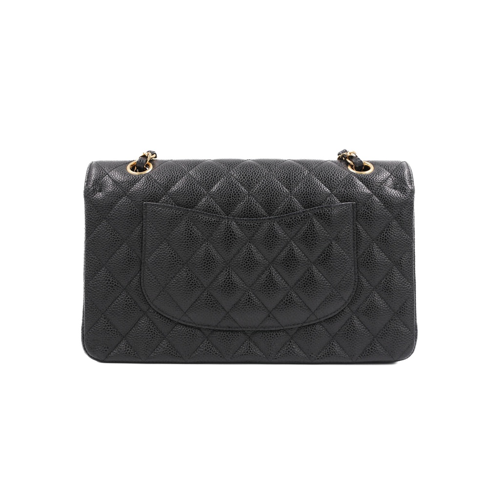 Chanel Classic Caviar Double Flap Medium Black