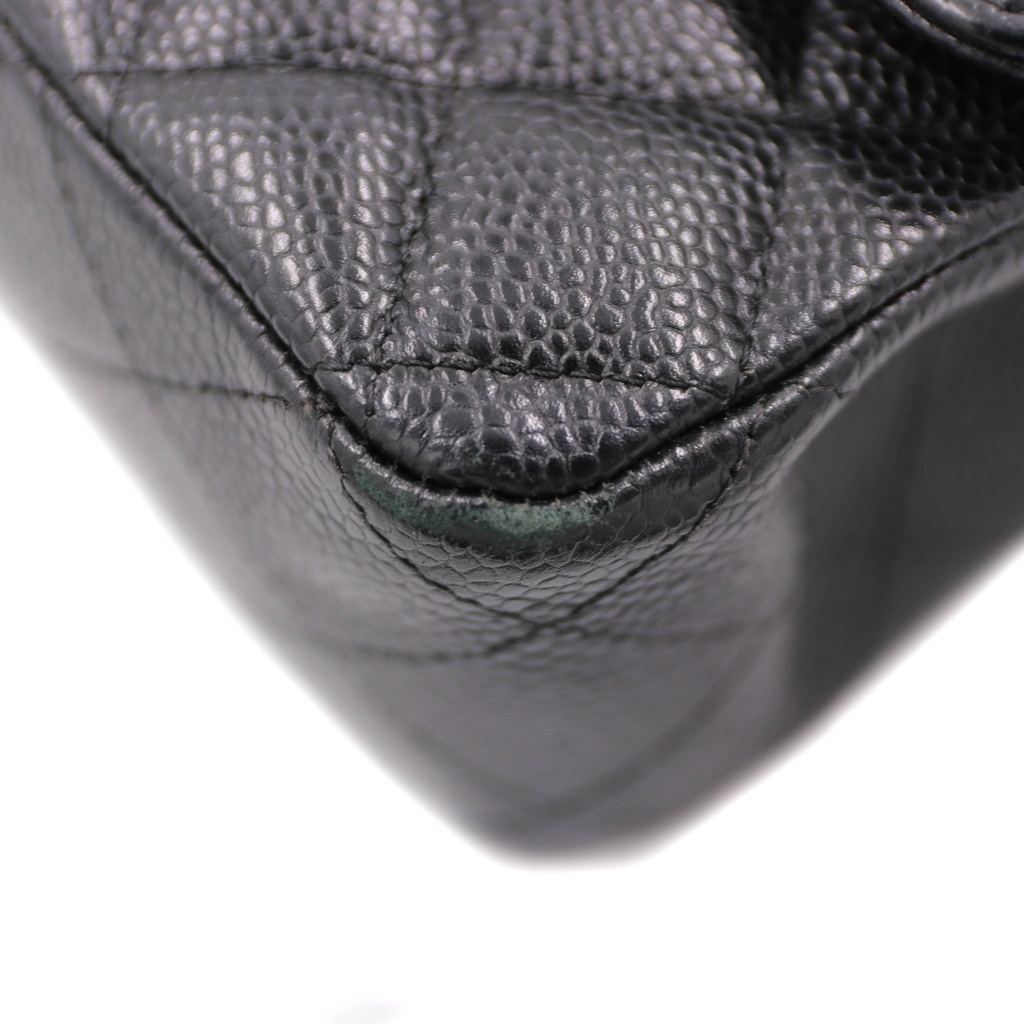 Chanel Classic Caviar Double Flap Medium Black