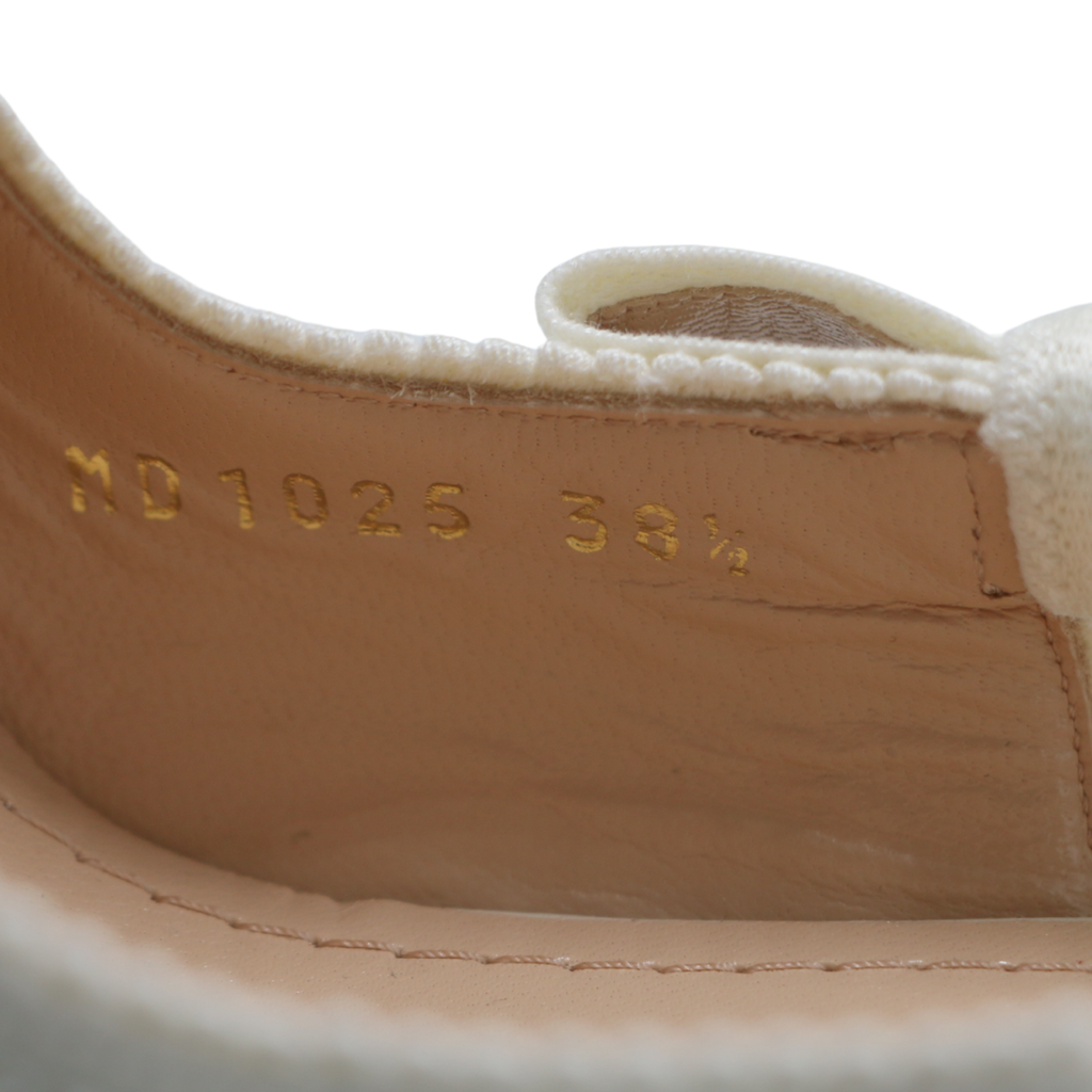 Christian Dior J'Adior Slingback Pump White Resin Pearls Size 38 1/2