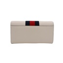 Gucci Sylvie Embroidered Leather Continental Wallet White