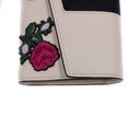 Gucci Sylvie Embroidered Leather Continental Wallet White