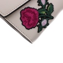 Gucci Sylvie Embroidered Leather Continental Wallet White