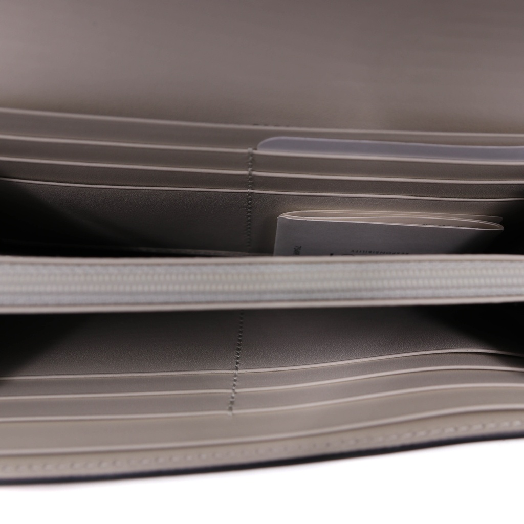 Gucci Sylvie Embroidered Leather Continental Wallet White