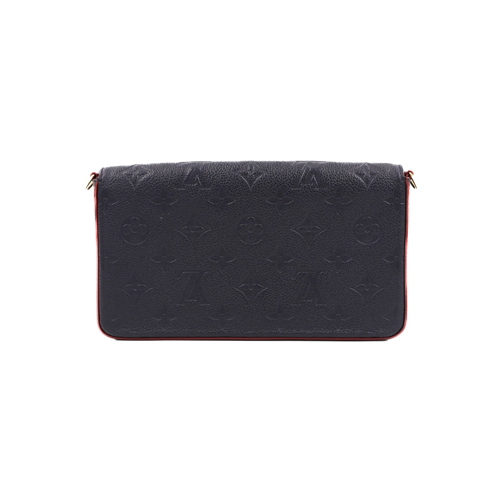 Louis Vuitton Pochette Felicie Monogram Empreinte Leather Navy Blue