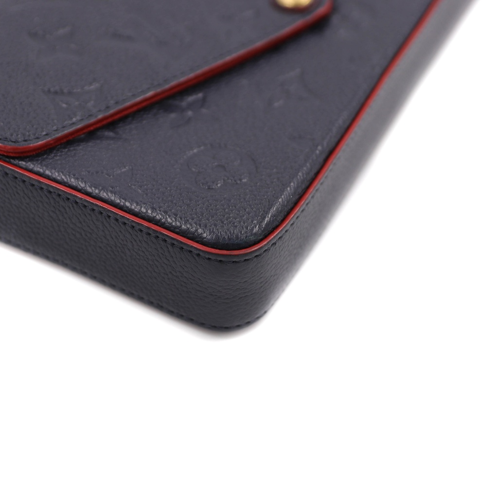Louis Vuitton Pochette Felicie Monogram Empreinte Leather Navy Blue