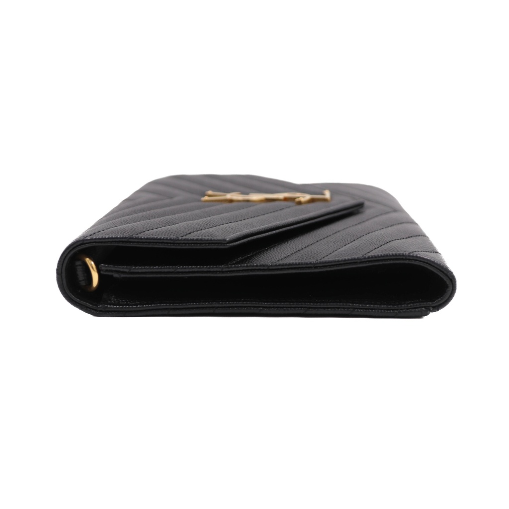 Yves Saint Laurent Cassandre Envelope Black Pouch
