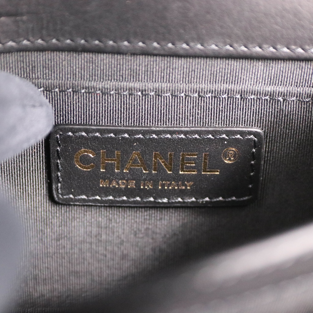 Chanel Quilted Lambskin Black Flap Shoulder Bag