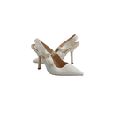 Christian Dior J'Adior Slingback Pump White Resin Pearls Size 38