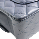 Chanel Classic Caviar Double Flap Small Navy Blue