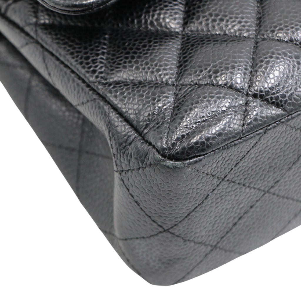 Chanel Classic Caviar Double Flap Small Black