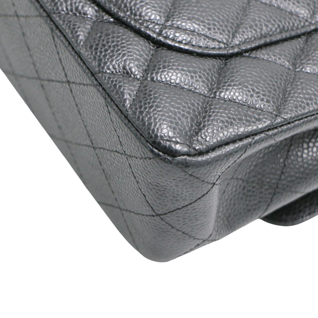 Chanel Classic Caviar Double Flap Small Black