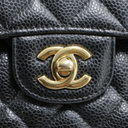 Chanel Classic Caviar Double Flap Small Black