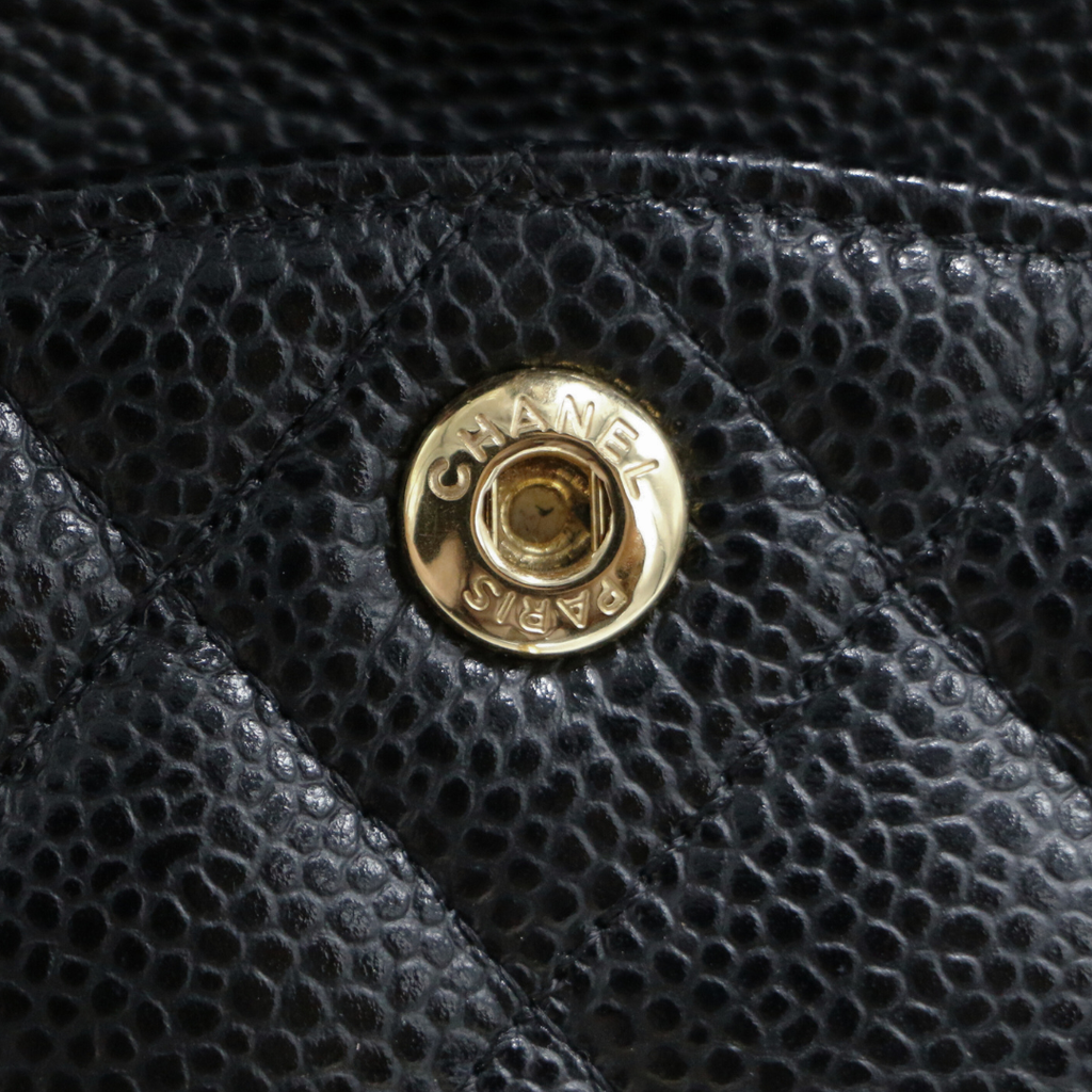Chanel Classic Caviar Double Flap Small Black