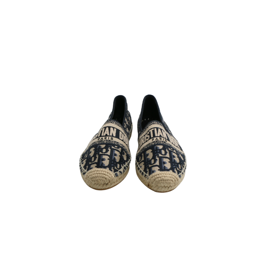 Christian Dior Grannville Espadrille Blue Size 36