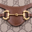 Gucci GG Supreme Horsebit 1955 Mini Brown Bag 625615