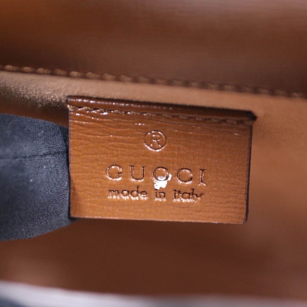 Gucci GG Supreme Horsebit 1955 Mini Brown Bag 625615