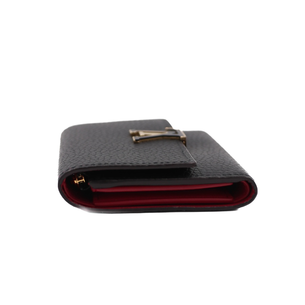 Louis Vuitton Capucines Compact Black/Pink Wallet