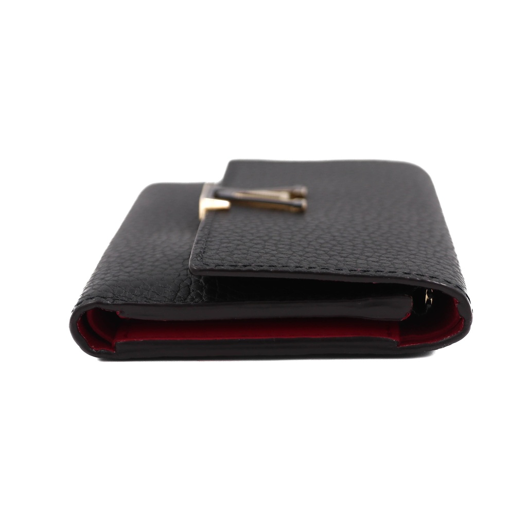 Louis Vuitton Capucines Compact Black/Pink Wallet