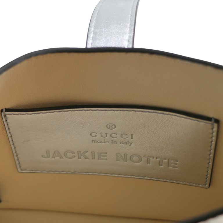 Gucci Mini Jackie Patent Leather Silver