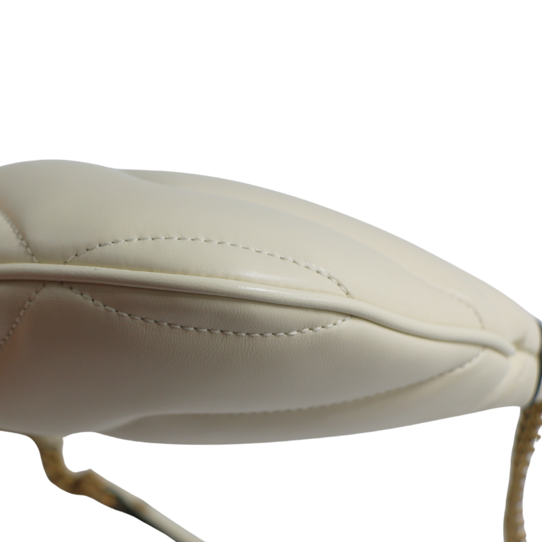 Gucci Small GG Marmont Bag White 777263