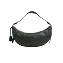 Prada Demi-Lune Large Leather Shoulder Bag Black